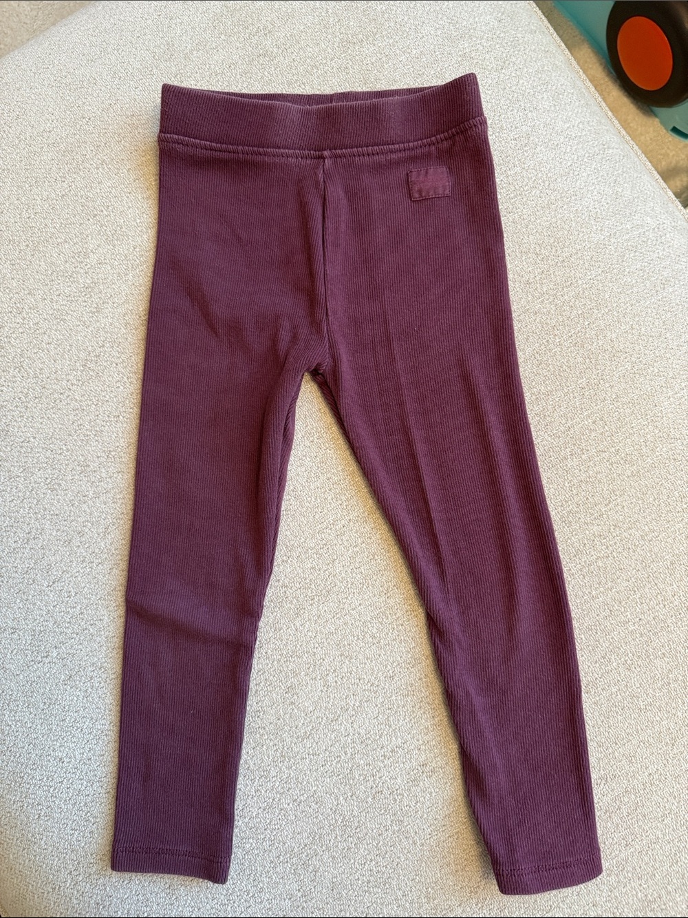 Zara Kids Ribbed Leggings in Plum